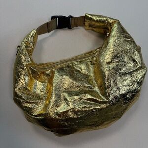 NEW Nūnoo Gold Shoulder Bag